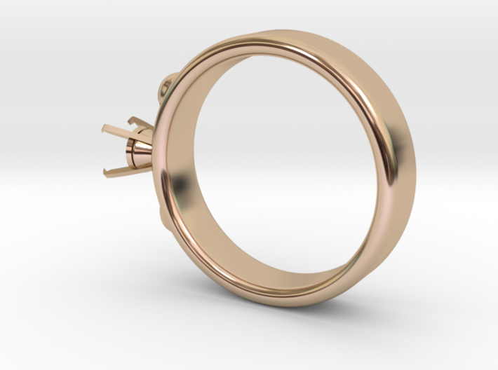 Ladybird Ring Ø16.25mm For Ø5mm Diamond 3d printed