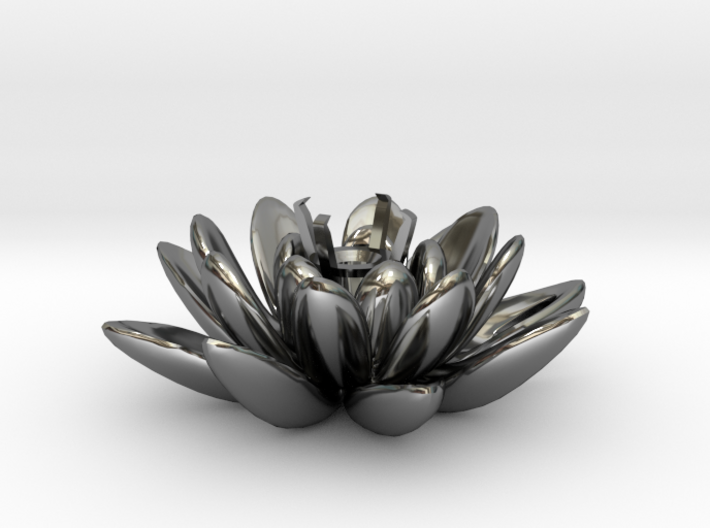 Lotus Necklace For Diamond Ø5mm Medium 3d printed