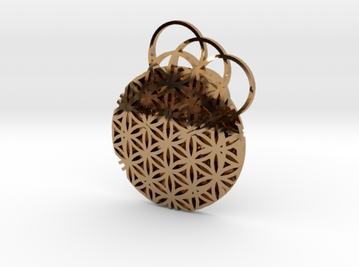 Flower Of Life Pendent 3d printed