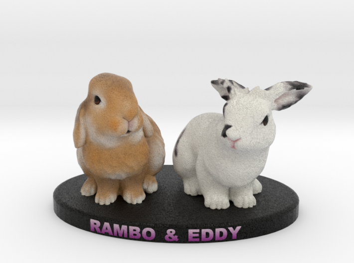 Custom Rabbit Figurine - Eddy Rambo 3d printed