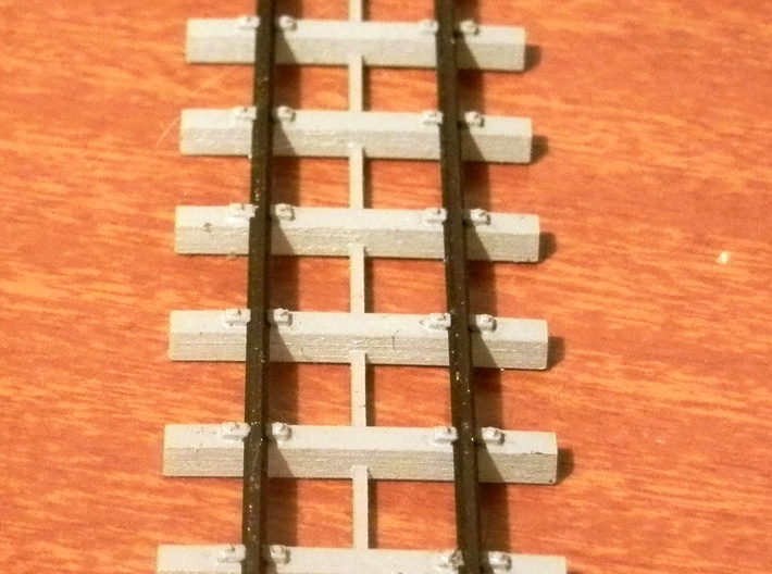 Victoria Mill Concrete Sleepers (100) 3d printed track with ME Code 83 rail