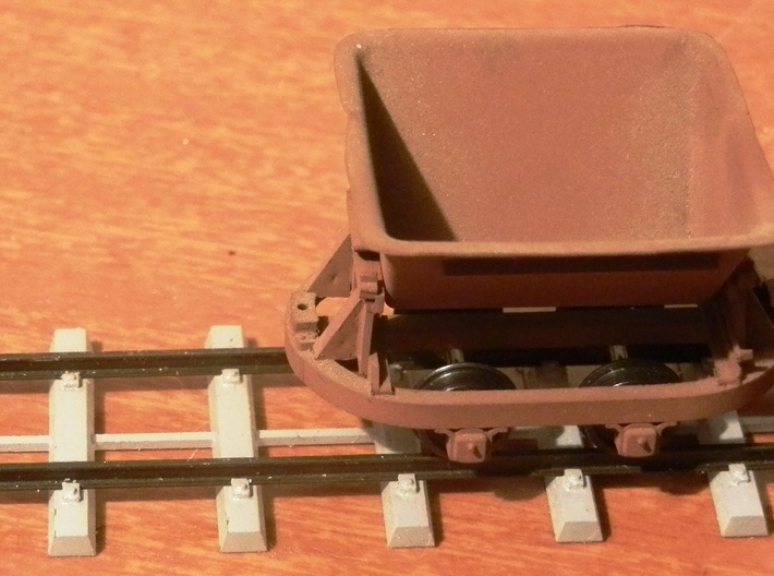 Victoria Mill Concrete Sleepers (10) 3d printed track with ME Code 83 rail and KBScale skip