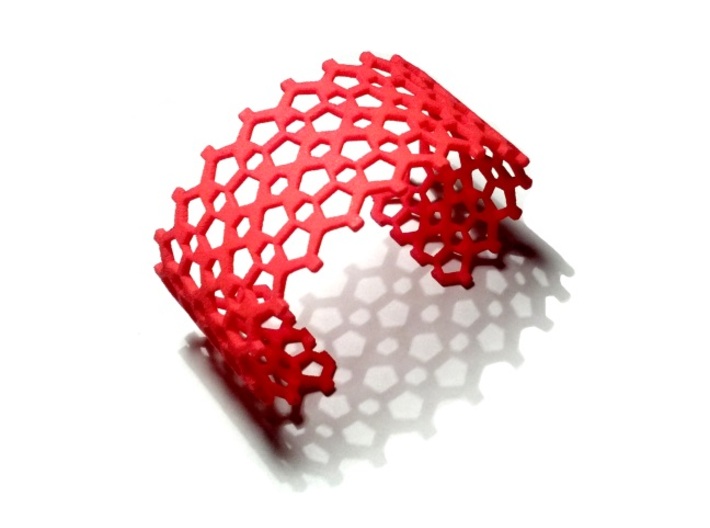 Mosaic Bracelet 3d printed Coral Red S&amp;F