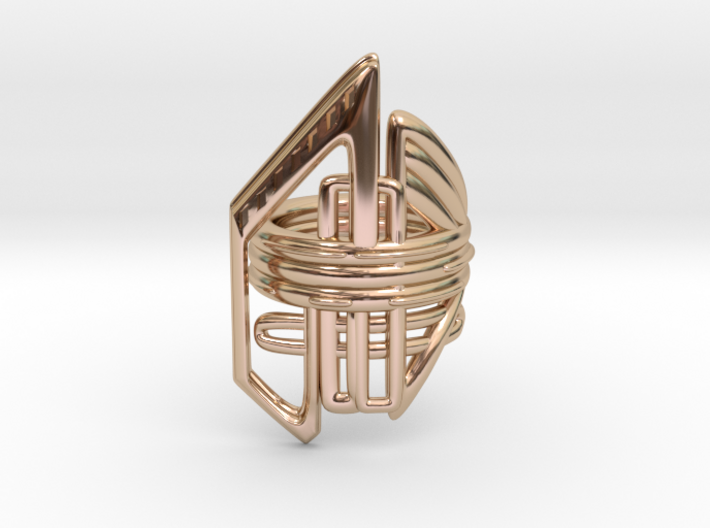 Balem's Ring2 - US-Size 12 (21.49 mm) 3d printed
