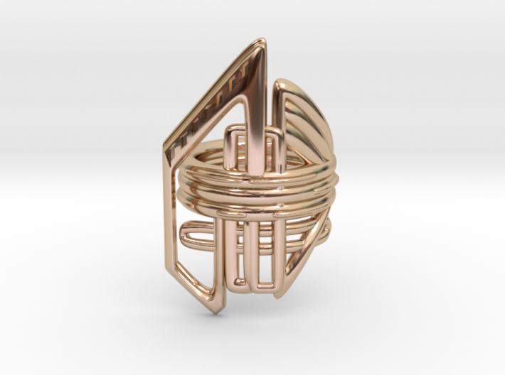 Balem's Ring2 - US-Size 13 (22.33 mm) 3d printed