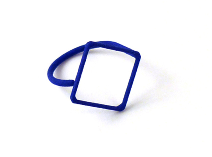 Rhombus ring shape. 3d printed