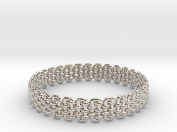 Wicker Pattern Bracelet Size 3 3d printed