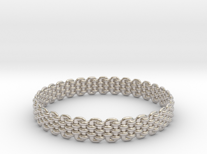 Wicker Pattern Bracelet Size 7 or USA Small Size 3d printed