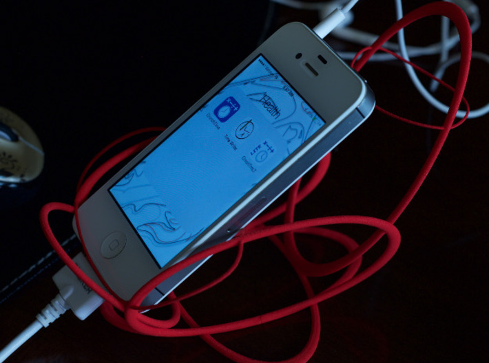 Space Cradle for Phones, E-Readers, and Tablets 3d printed iPhone4s
