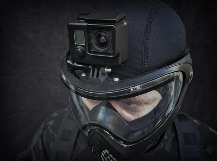 Paintball Mask Mount for GoPro Hero 1-9 &amp; Session 3d printed