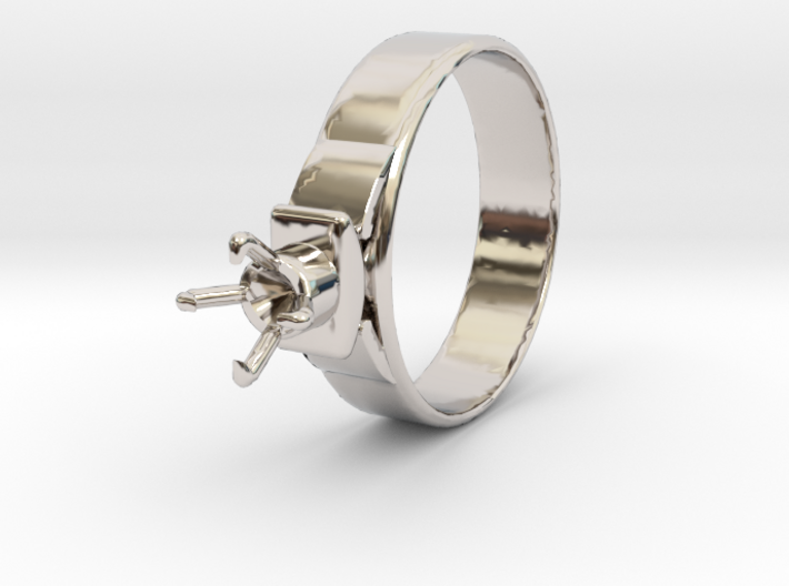 Design Ring Ø18.20 Mm For Diamond Ø5.2 Mm Model F2 3d printed