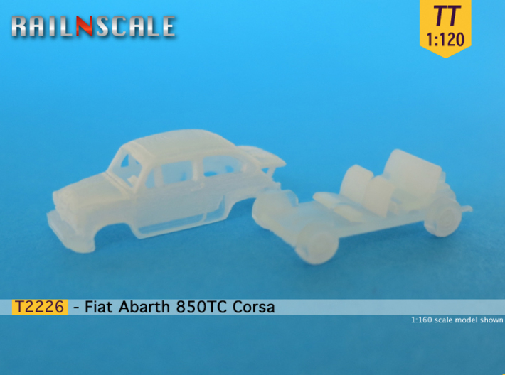 Fiat Abarth 850 TC Corsa (TT 1:120) 3d printed 