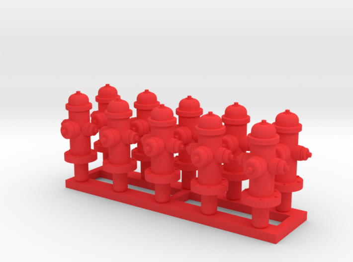 Fire Hydrant 'O' 48:1 Scale Qty (10) 3d printed
