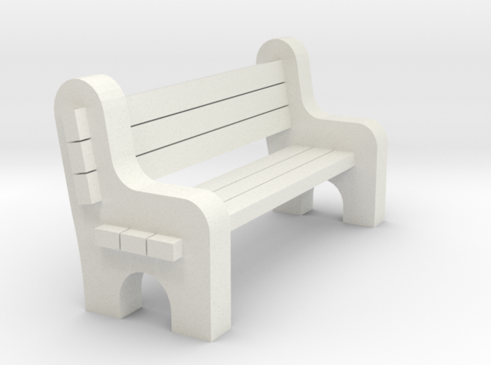 Street Bench 'O' 48:1 Scale 3d printed