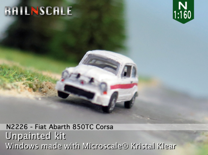 Fiat Abarth 850 TC Corsa (N 1:160) 3d printed