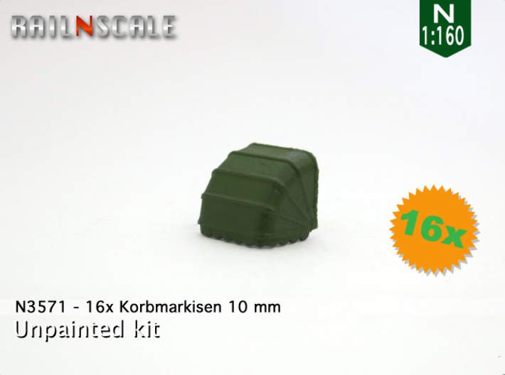 16x Korbmarkise 10 mm (N1:160) 3d printed