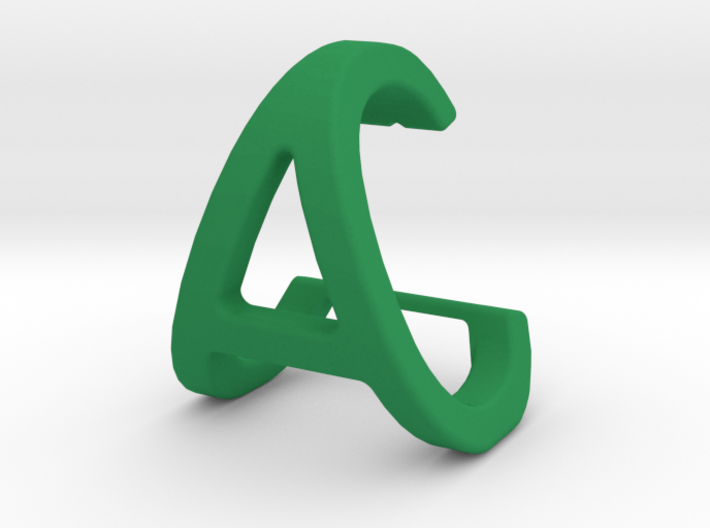 AC CA - Two way letter pendant 3d printed