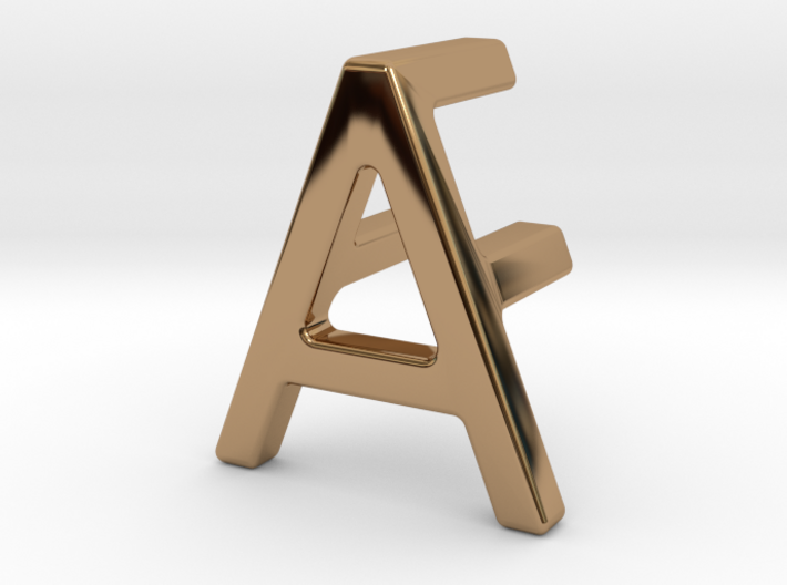 AF FA - Two way letter pendant 3d printed