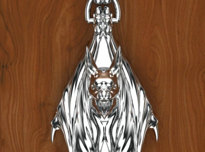 Bat Gothic pendant 3d printed 