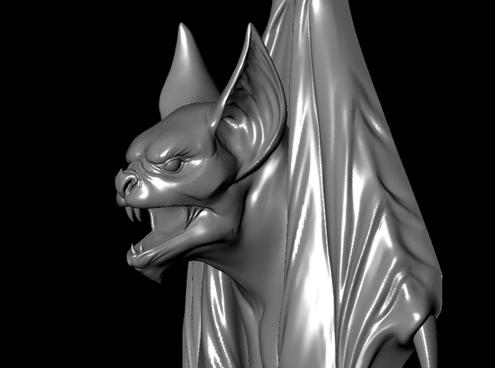 Bat Gothic pendant 3d printed 