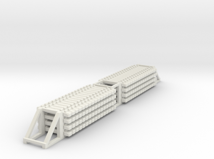 N Concrete Ties 60ft Flat Load 3d printed 