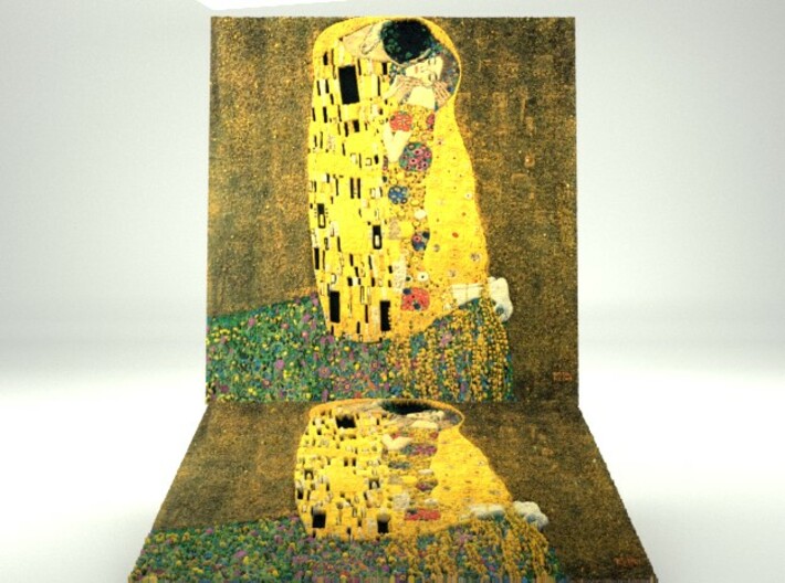 The Kiss (Gustav Klimt) 3d printed 