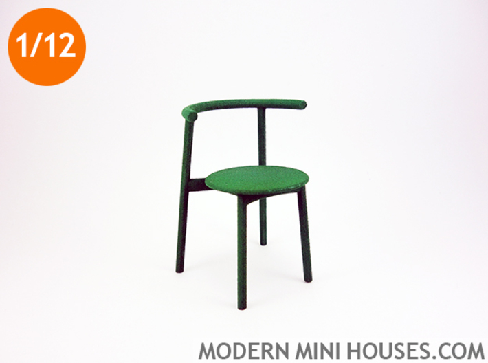 Solo Modern Designer Chair 1:12 scale 3d printed 
