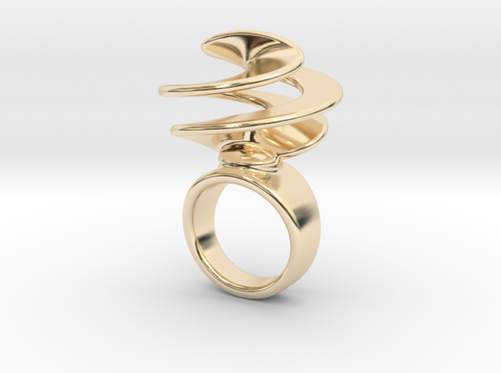 Twisted Ring 16 - Italian Size 16 3d printed