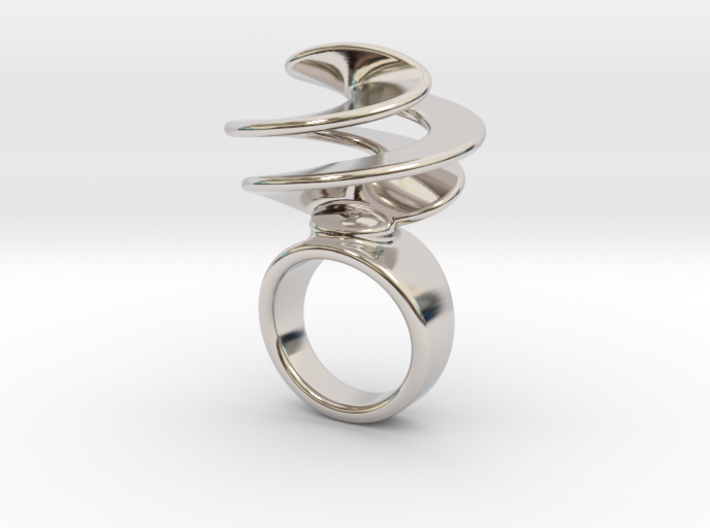 Twisted Ring 20 - Italian Size 20 3d printed