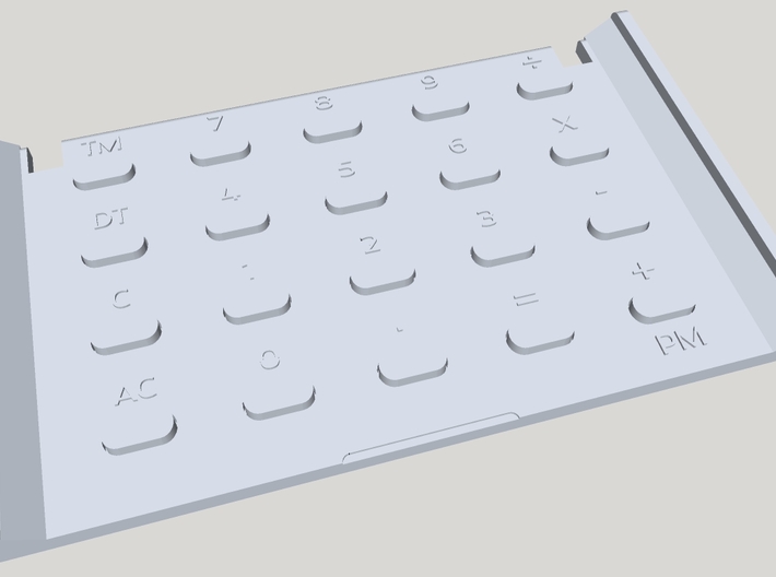 Casio MQ-1 Keypad 3d printed 