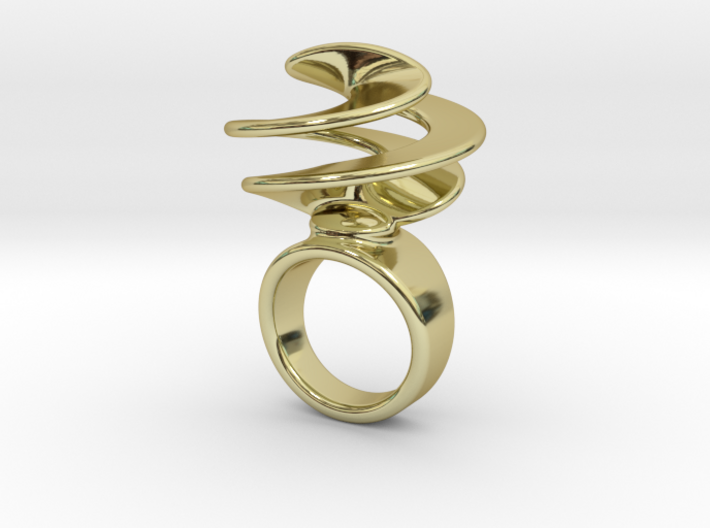 Twisted Ring 27 - Italian Size 27 3d printed