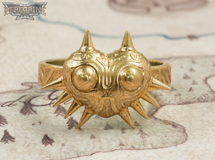 Ring - Majora's Mask (Size 13) 3d printed Polished Bronze
