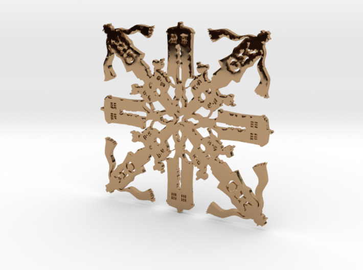 Doctor Who: Fourth Doctor Snowflake 3d printed