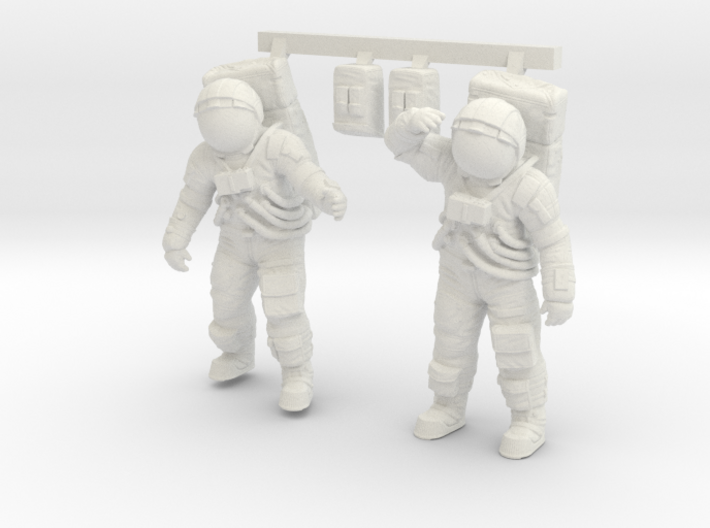 1: 48 Apollo Astronaut a7lb Type / Set l 3d printed 