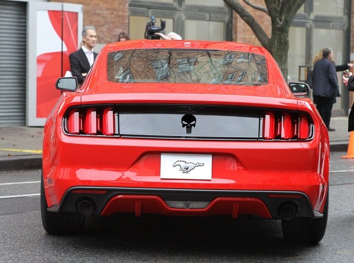 Punisher 2015 Mustang Decklid Badge - Large 3d printed 