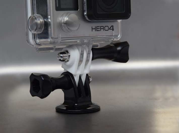 GoPro simple straight connector S 3d printed 