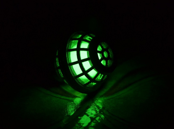 Tritium Sphere Cage 1 (Stainless Steel) 3d printed 
