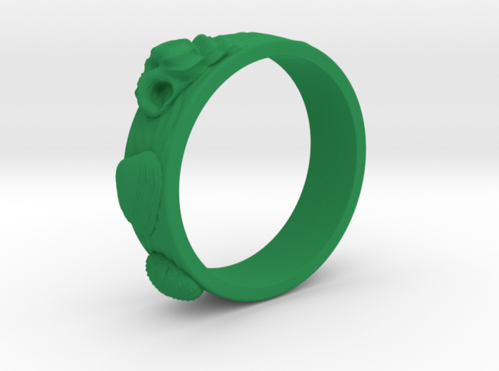 Sea Shell Ring 1 - US-Size 3 1/2 (14.45 mm) 3d printed
