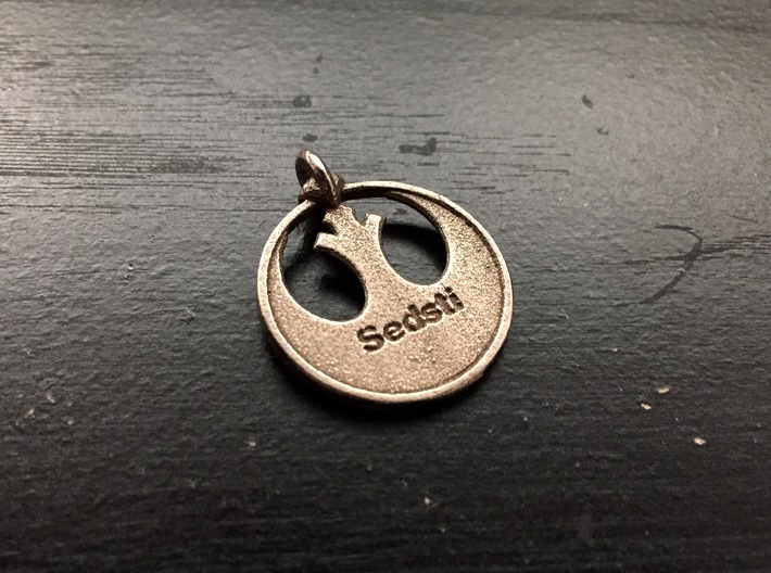 Rebel Keychain 3d printed Engraving Option