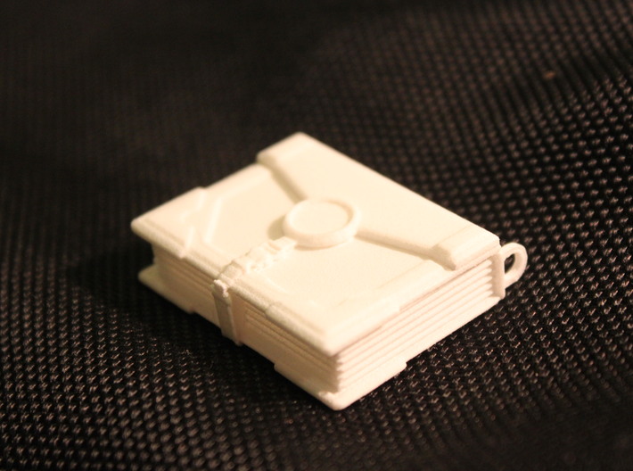 The Phase-Locket (4cm) 3d printed White Plastic of &quot;Traveler&quot; model (No symbol)