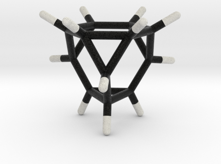0290 Truncated Tetrahedron Molecule (C12H12) 3d printed