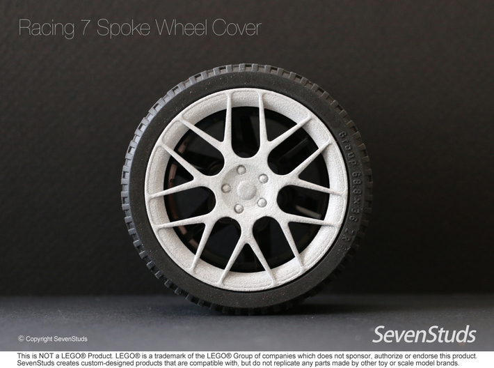 Racing Wheel Cover 03_56mm 3d printed