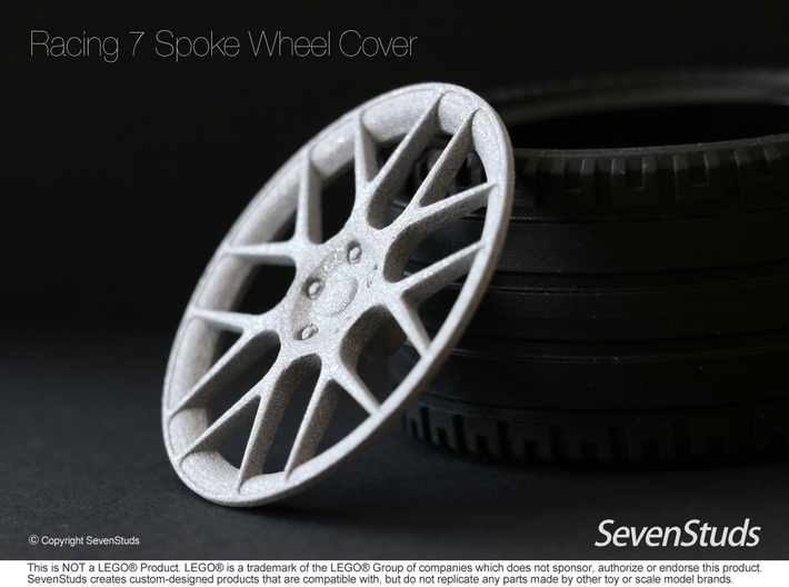Racing Wheel Cover 03_56mm 3d printed 