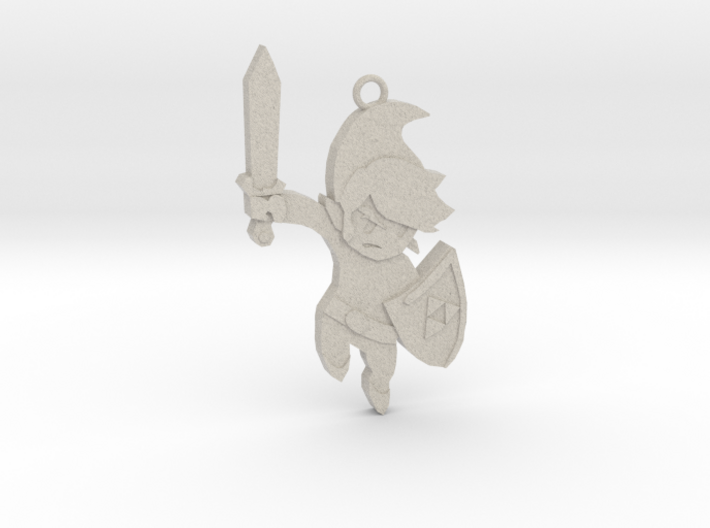 (no texture) Link KeyChain 3d printed