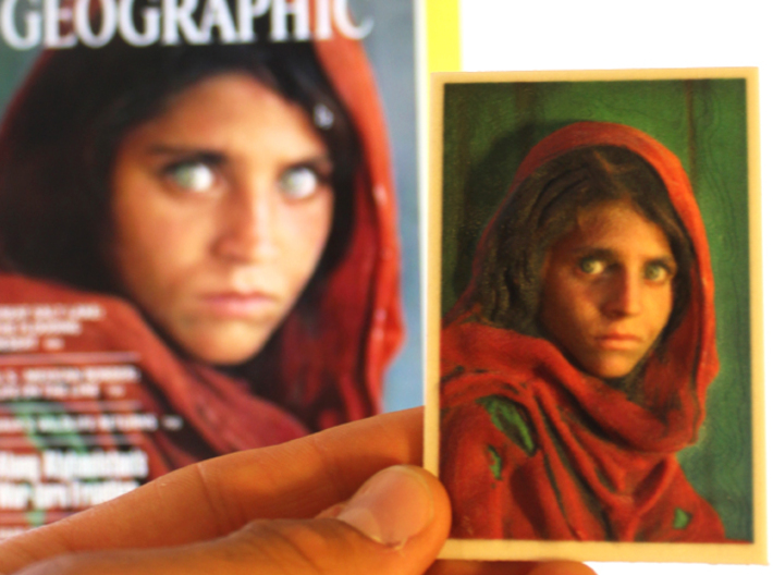 Afghan Girl 3d Photo 3d printed afghan girl
