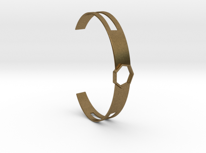 Armband Metall 7-Eck Heptagon slice 3d printed