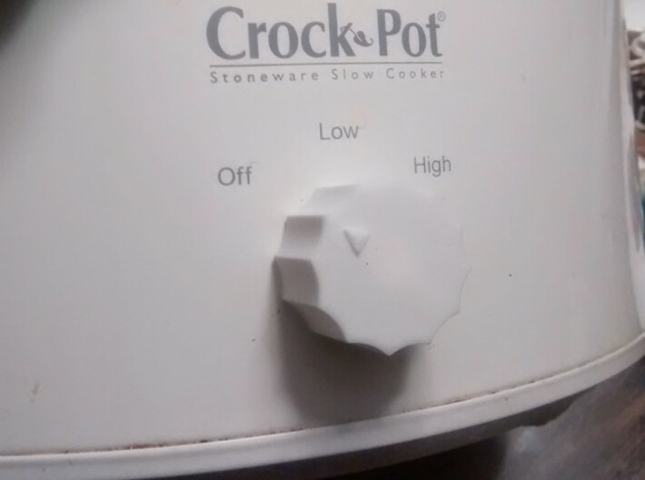 Crock Pot Knob 3d printed
