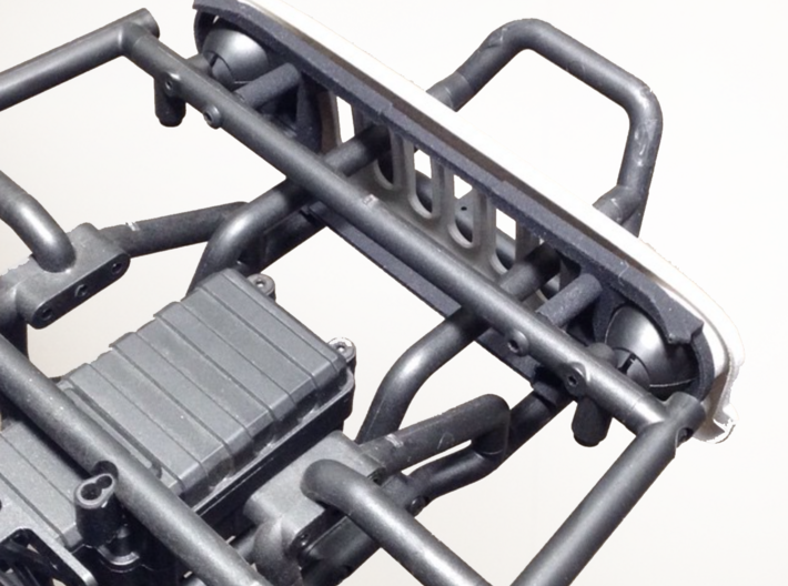AW10002 Wraith EVIL eye grill &amp; mount 3d printed Grill assembly mounts directly to the Wraith cage with 2 screws (sold separately) and requires the roll cage to be drilled.