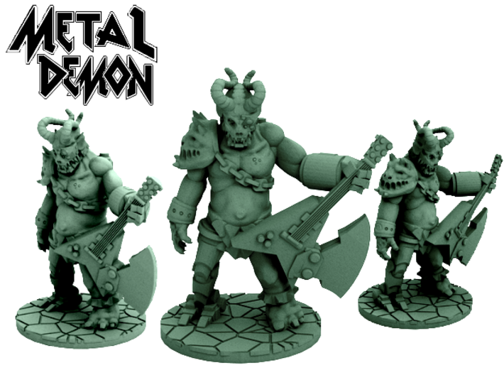 Metal Demon (28mm scale miniature) 3d printed
