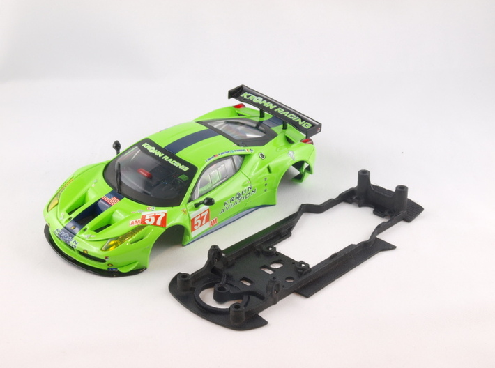 S08-ST2 Chassis for Carrera Ferrari 458 GT2 STD/ST 3d printed